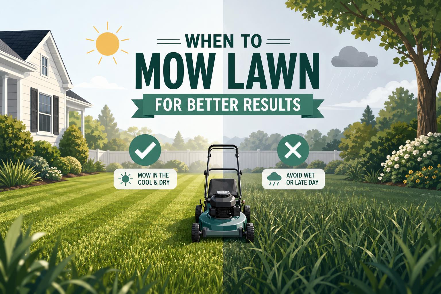 When to Mow Lawn for Better Results featured image