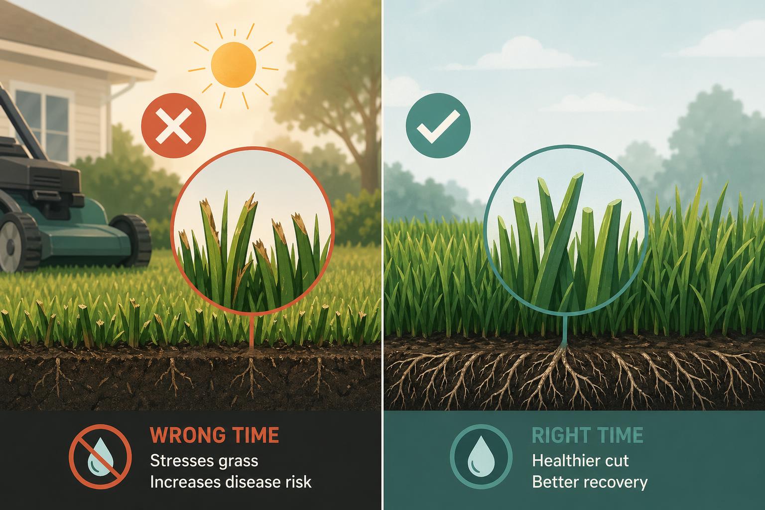 When to Mow Lawn for Better Results supporting image
